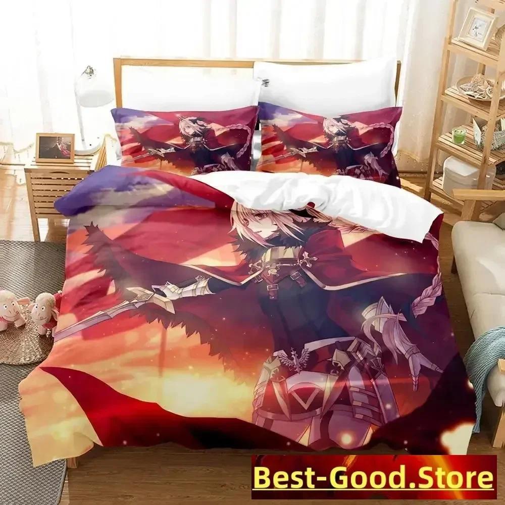 3D Anime Bed Sheet Set Fate - Astolfo Printed Bed Set Duvet Cover Pillowcase Bedding Set Bed Linen Sheet Quilt Cover Full Size
