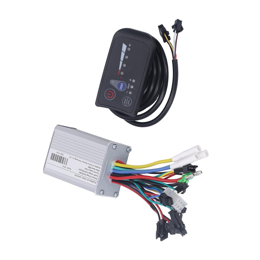 350W Brushless Motor Controller with LED Display Panel for Electric Bicycle Electric Scooter 24V