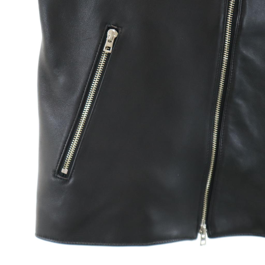 LIDNM Sheep Leather Leather Jacket S Black Men's Used