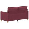 Sofa Burgundy 156 x 81 x 87.5 cm Fabric