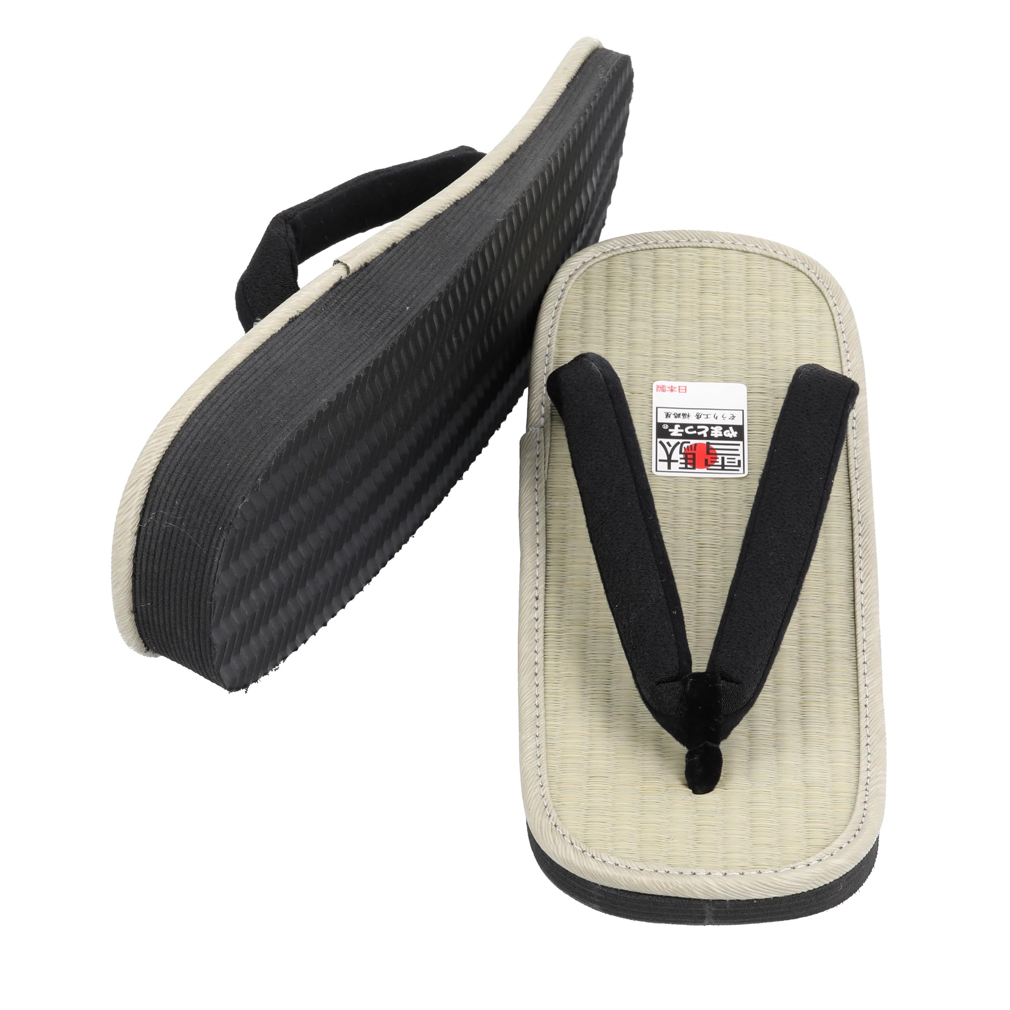 

[Yamato-ko] Men s Setta Sandals with Choice of Insoles (Black/White Thong) [Suitable for everyday wear to traditional Japanese events] Men s Zori Sand