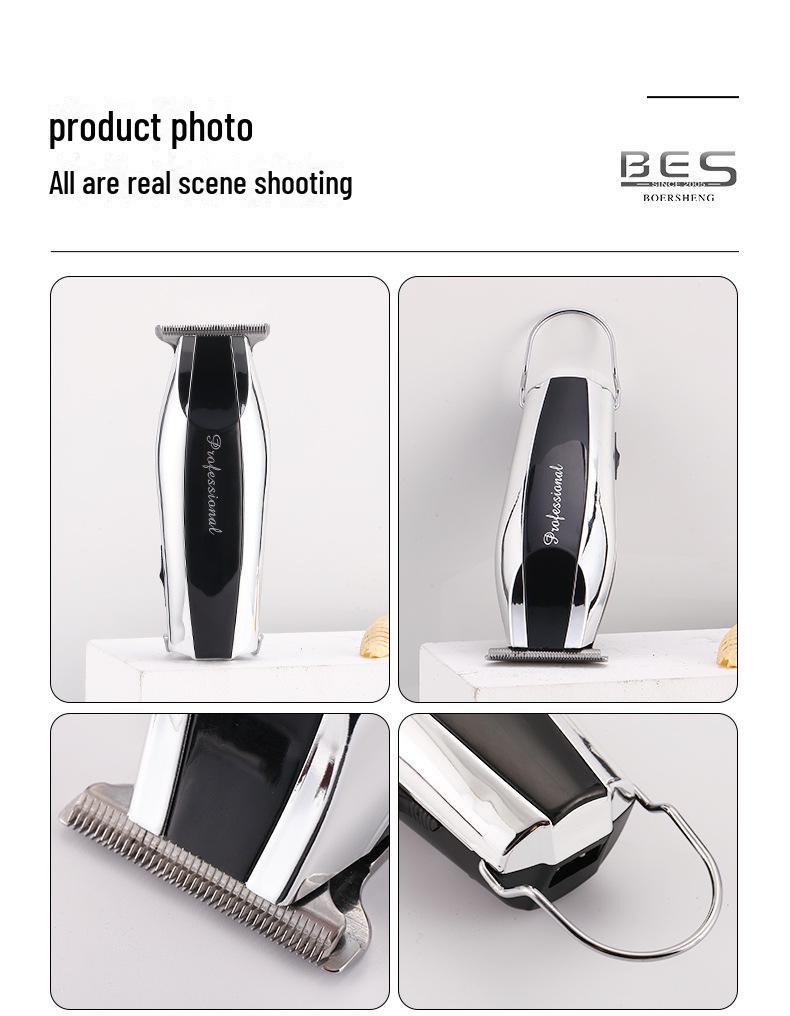 Bolsheng Dual-Purpose Hair Clipper: Compact, High-Power, Two-Speed with LCD for Shaving and Trimming