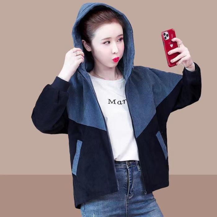 Women s Loose Korean Style Corduroy Short Jacket - 2025 Spring/Autumn Fashion Trend 3XL