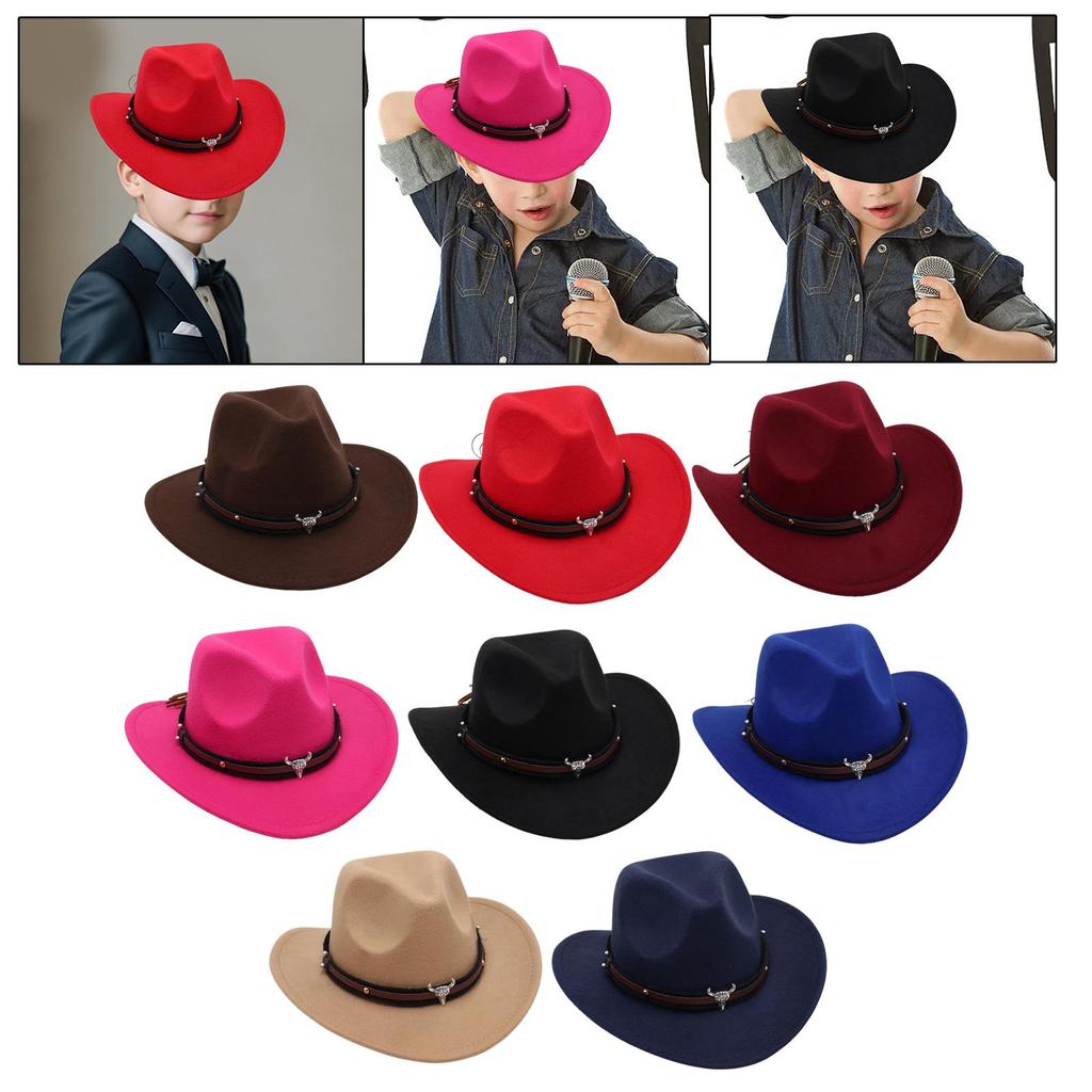 Western Cowboy Hat Travel Casual Boys Girls Decorative Dress Up Fishing Fancy