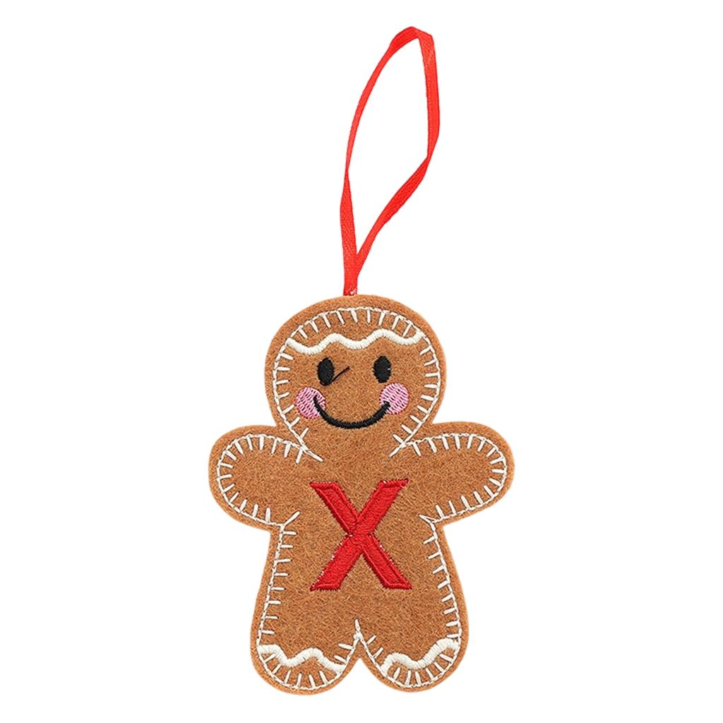 Christmas Gingerbreads Man Decorative Pendant Christmas Tree Pendant Christmas Letter Biscuits Man