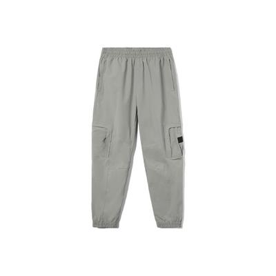 Li Ning Badfive Sports Serie Baloncesto Pantalón Jogger con Puño Tejido para Hombre Joggers Gris AYKR363-3