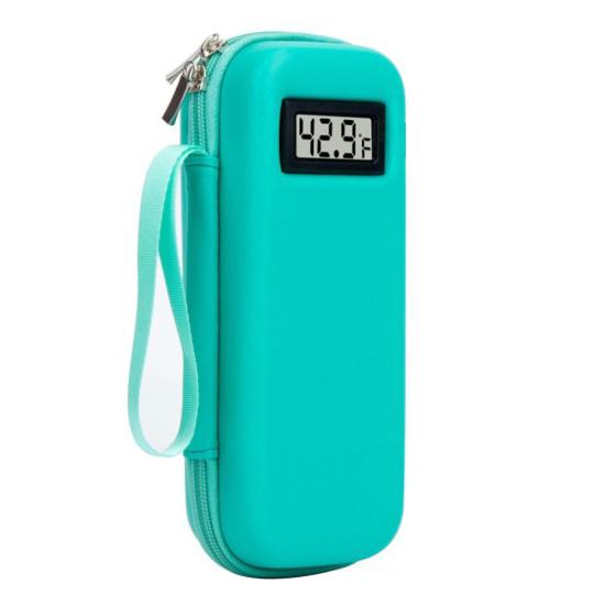 

Insulin Refrigerator with Digital Temperature Display, Portable Insulin Cooler with 2 Long-Lasting Ice Packs for 8-12 Hours Cooling, TSA Approved A зелёный