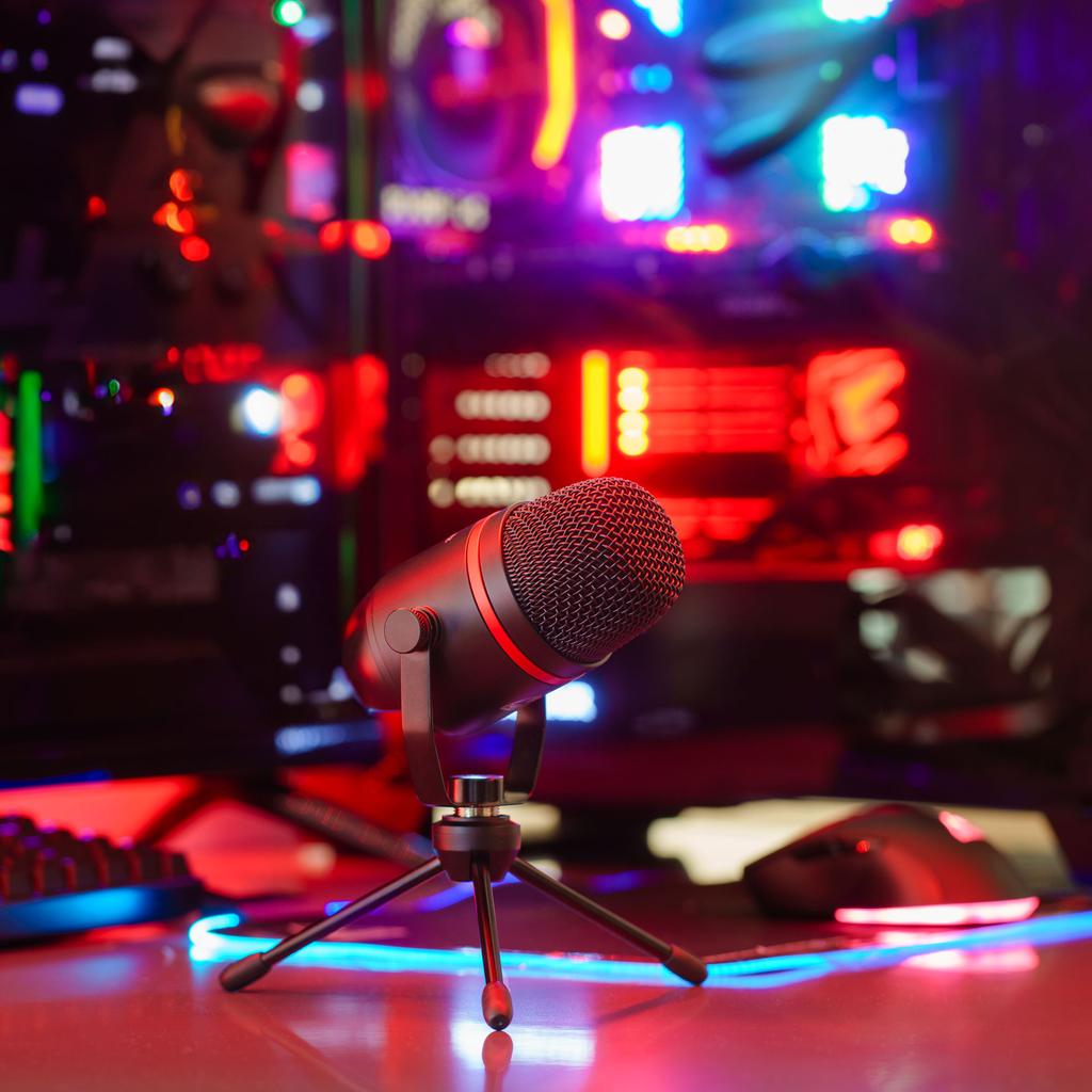 Kruger&Matz Warrior GV-200 USB Gaming Vlogger Microphone for Streaming