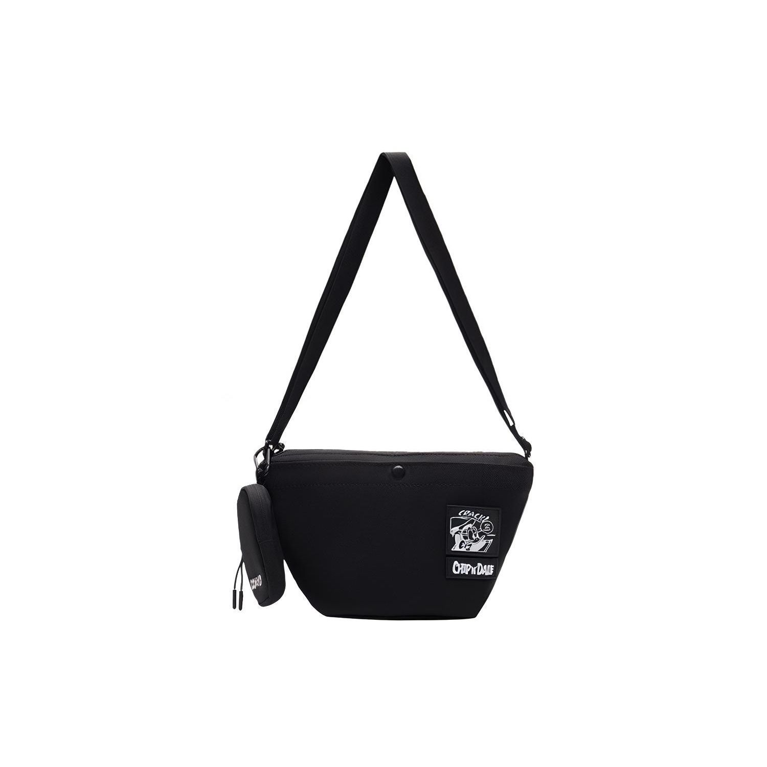 Li Ning X Disney Mickey Series Fabric Crossbody Bag Unisex Bags Black ABDS197-1 Black