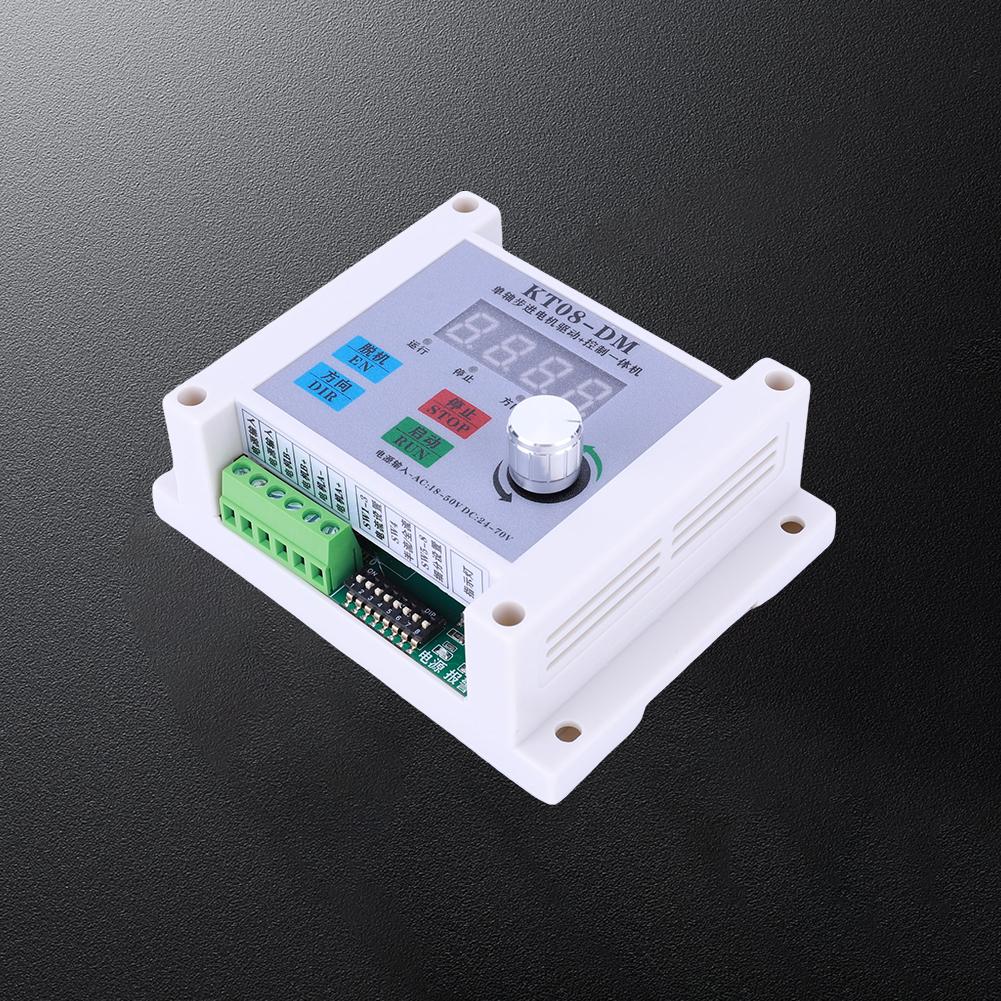 KTO8-DM Pulse Generator Stepper Motor Driver Controller Stepless Speed Single-axis Stepper Motor Controller DC 24-70V/AC 18-50V