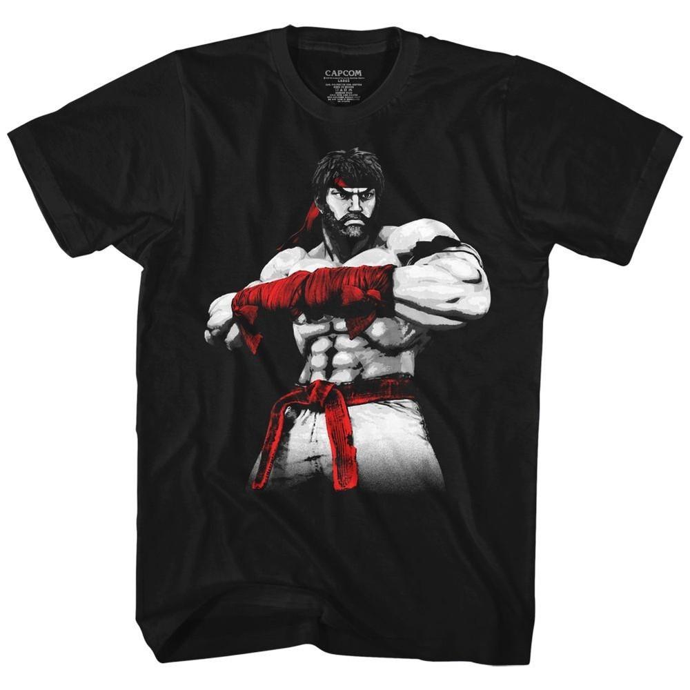Street Fighter Hot Ryu2 Black Gaming Shirt Unisex T-Shirt S