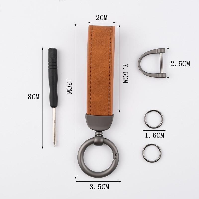 2026 Het Bilklistermärke Mockaläder Bilnyckelring Zinklegering Nyckelring Herrpresent För KIA Ceed Sportage Rio Proceed K5 Optima Sedona