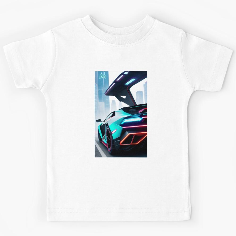 A.I INK | Futuristic Cyberpunk Supercars Kids T-Shirt 130