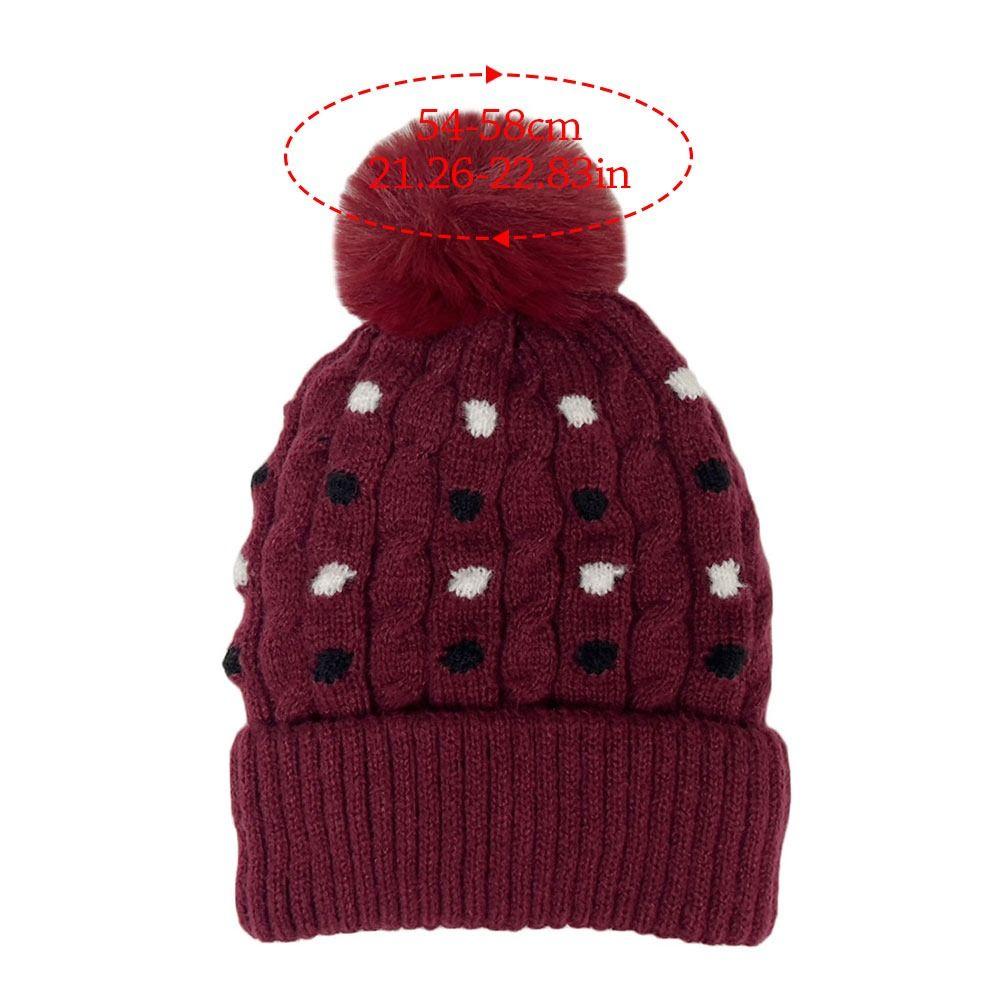 Fashion Warm Winter Hat Ear Protection Thickened Knitted Cap Elastic Plush Beanie Hats Women