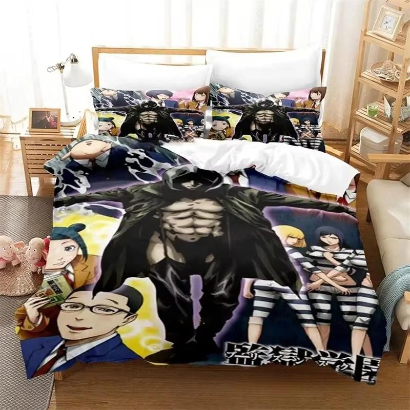 3D Druck Prison School Anime Bettwäsche Set Jungen Mädchen Twin Queen King Size Bettbezug Kissenbezug Bett Jungen Erwachsene