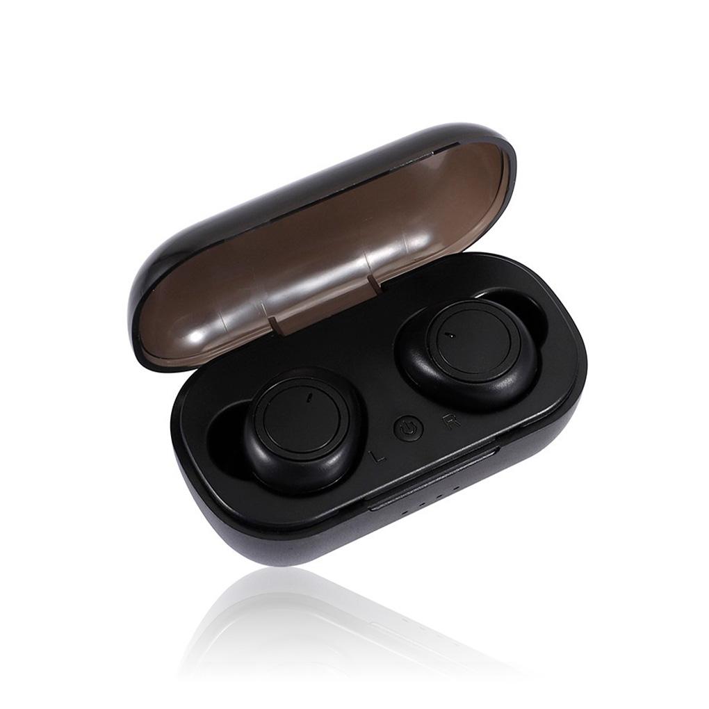 

Earbuds Bluetooth-compatible Rechargeable Waterproof Sweatproof Earphones Stereo Hands-free Calling Portable Headset black