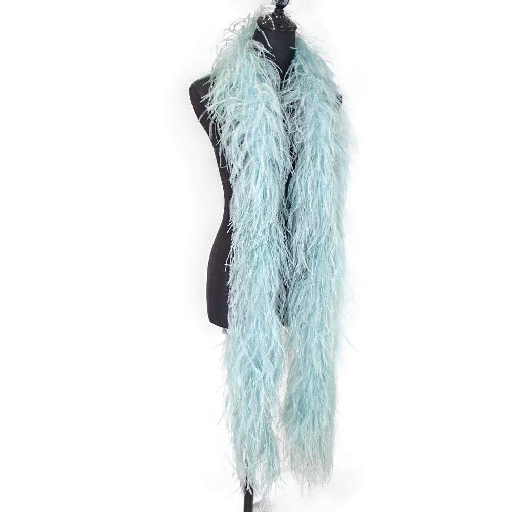 DIY 6 Ply Ostrich Feathers Boa 0.5M/1M/2M/3M Long Feather Shawl Costume Boa Plumes Carnival Clothes Dress Sewing Feather Trim Crafts