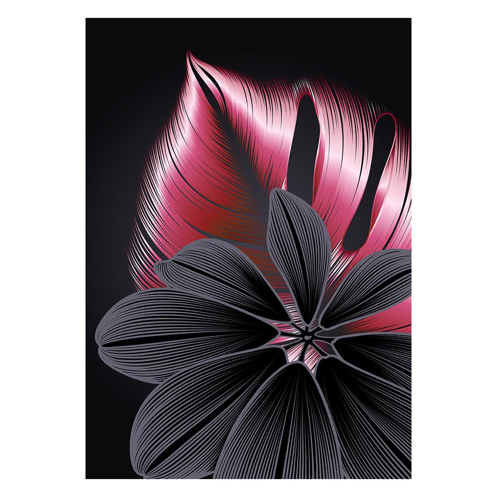 Black Golden Plant Leaf Canvas Poster Print Modern Home Decor Abstract Wall Art Painting Nordic Living Room Decoration Picture