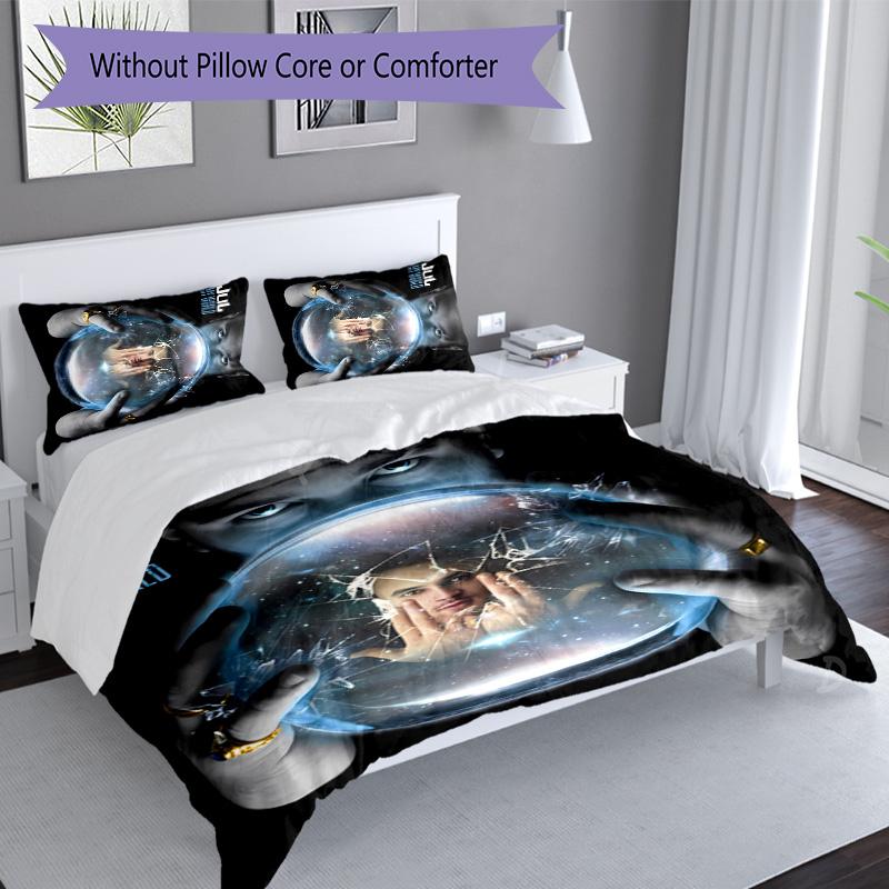 3pcs Jul Fait d'or pattern bedding set duvet cover set includes duvet cover &pillowcases, perfect all season bedroom decoration & gift