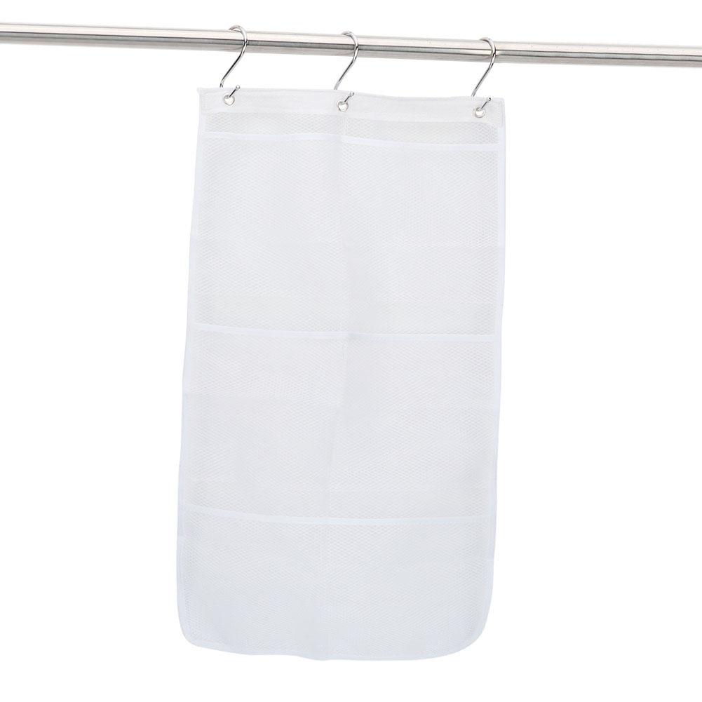 

Hanging Mesh Bath Shower Organizer Large Shower Caddy Bathroom Accessories (S Shaped Hook)