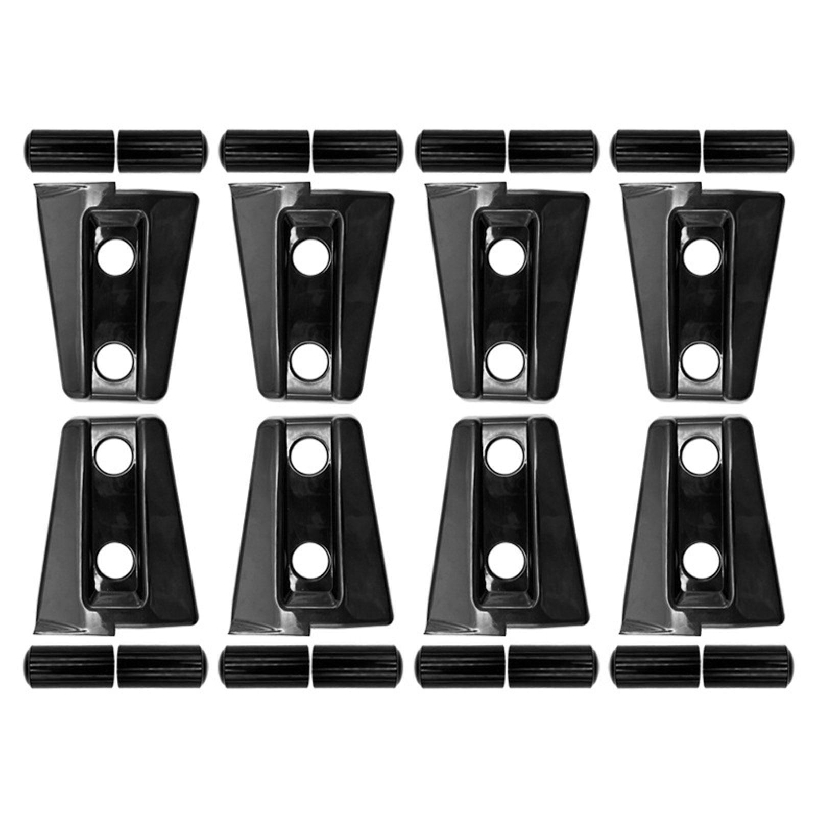 

JK 4-дверные дверные петли защитные накладки комплект отделки для Jeep Wrangler Unlimited Rubicon Sahara Sports Accessories 2007-2018 JK чёрный