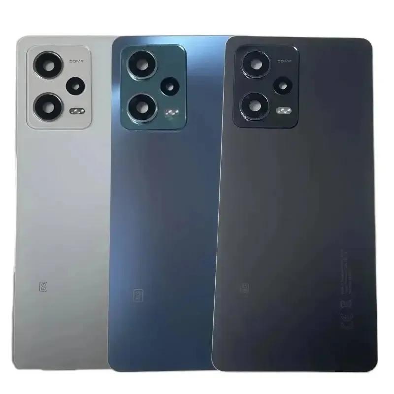 For Redmi Note 12 Pro 5G 22101316 C 22101316 I Battery Back Cover Glass Rear Housing Panel Case Replacement With Lens