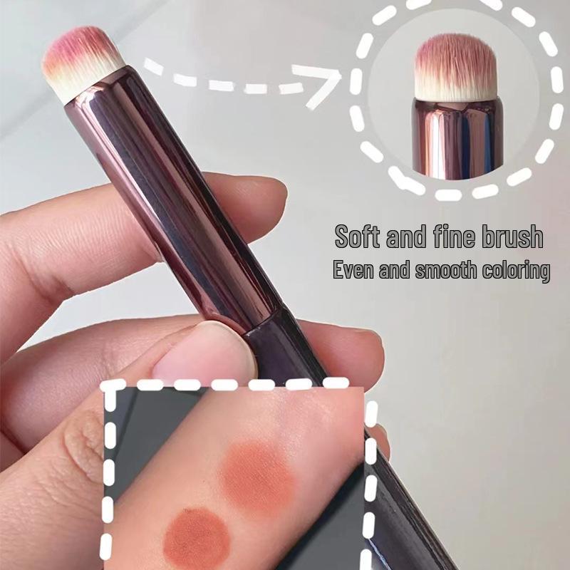 Кисть для румян из козьего ворса - Мягкая, легкая кисть для макияжа с пиком
