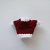 White/Red/Green Dolls Sweater Christmas Style Plush Doll's Clothing  for 16cm/17cm Bjd Doll