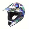 Unisex Off-Road Motorcycle Full Helmet 225 Pink Size 5 Travel Personality Safety Cover Four Seasons Motorbike Riding Helmet