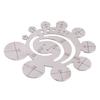 Stainless Steel Circle Template Round Leather Cutting Tool Corner Cutter for Measurement in Various Crafting Tasks
