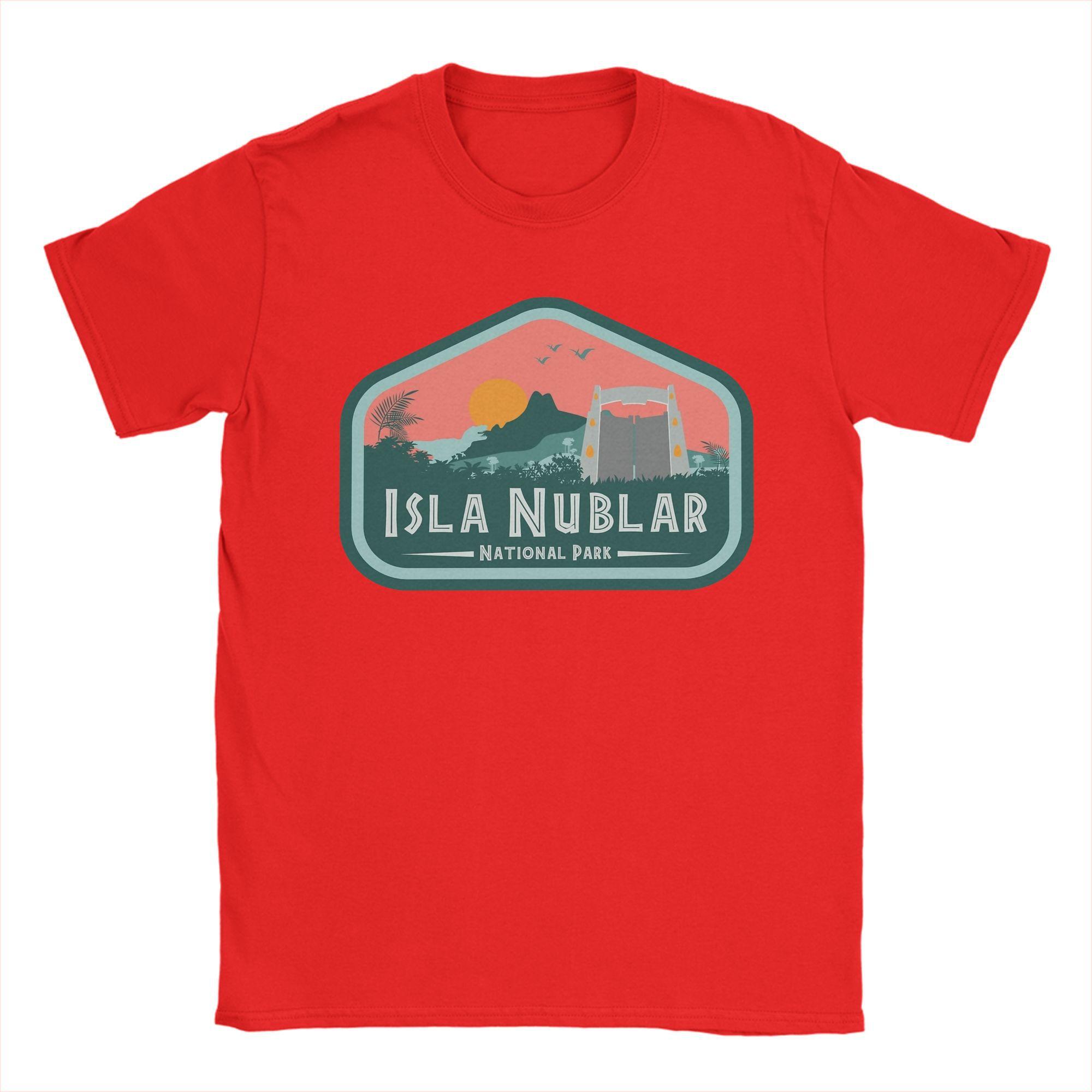 

Isla Nublar Jurassic Park T Shirt Unisexs 100 Cotton Vintage TShirts Round Collar Tees Short Sleeve Tops 6XL S