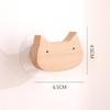 Cute Wooden Hook Woodiness Towel Rack New Wall Door Holder  Home Decoration