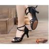 Outdoor Rubber-soled Latin/ballroom Dancing Professional Dance Shoes with High Heels.