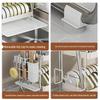 Stainless Steel 3-Tier Kitchen Dish Drying Rack