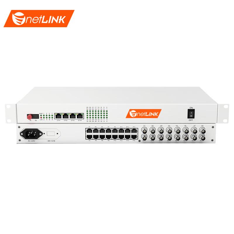 netLINK 8-Channel E1 Multi-Service Fiber Optical Multiplexer