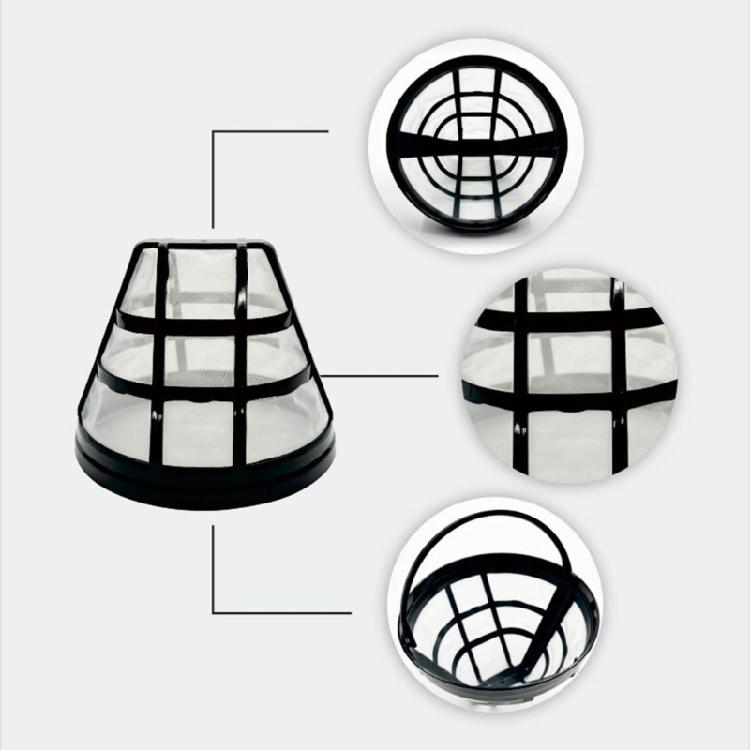 Nylon Coffee Filter Cup Espresso Powder Bowl Coffee Grinding Accessory Coffee Strainer Nylon Texture for Coffee Brewing