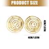 Hollow Out Irregular Irregular circle Circular Earrings Geometric Design Lightweight Iron Material For Women Gold Silver Colors
