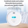NOCCLILI 10-Year Battery 2-in-1 Independent CO Smoke Alarm and Fire Protection Smoke Detector Composite Carbon Monoxide Sensor