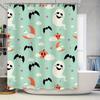 1Pccute Halloween Bat Ghost Shower Curtain For Bathroom Kids Baby Room Decorations
