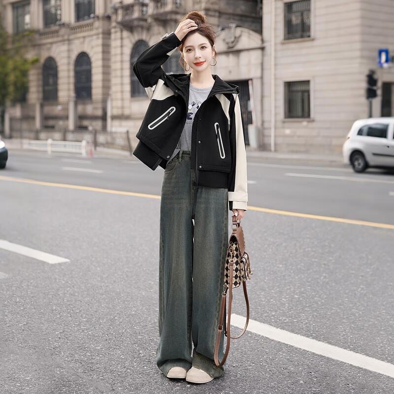 

Женская куртка с капюшоном контрастного цвета Silverbush L