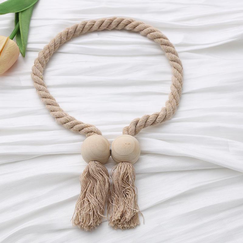 

Магнитные подхваты для штор, Деревянная кисточка, Пряжка для штор, Подходит для спальни, гостиной, кухни, Крючок для штор