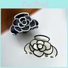 Size Medium Stylish Acetate Hair Clip Featuring Delicate Camellia Flower For Women Fashionable