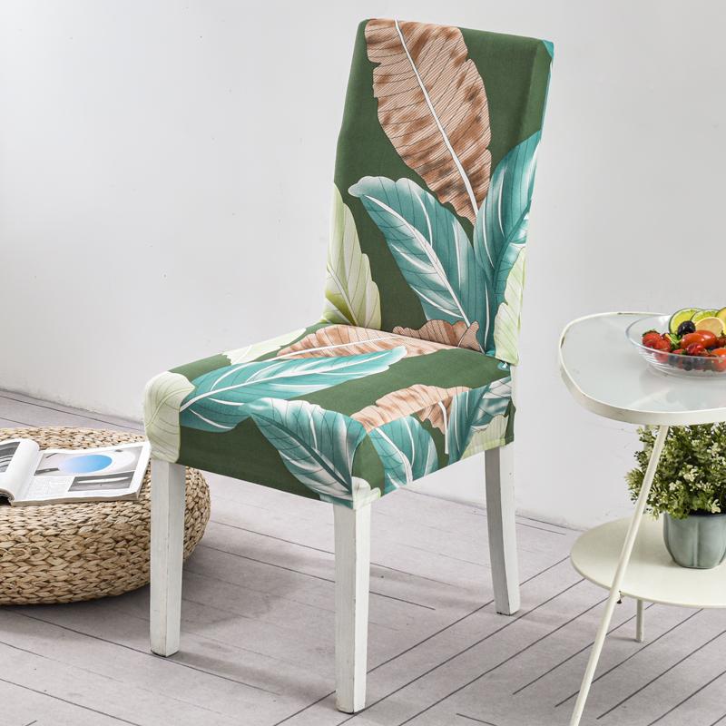 New Colors Chair Covers Floral Modern Slipcover For Dinning Room Wedding Stretch Elastic Furniture Protector