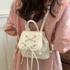 Ballet style bow backpack women's  new handheld small backpack going out shopping travel small schoolbag