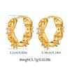 Micro Paved Zircon Ear Buckles Women Classic Fashion Versatile Ol Earrings Jewelry