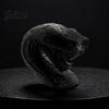 Personalized Craft Gift with Sharp Snake Ornament Head 3D Printed Desk Sculpture Teeth Novelty Home Accents Realistic Animal Figurine