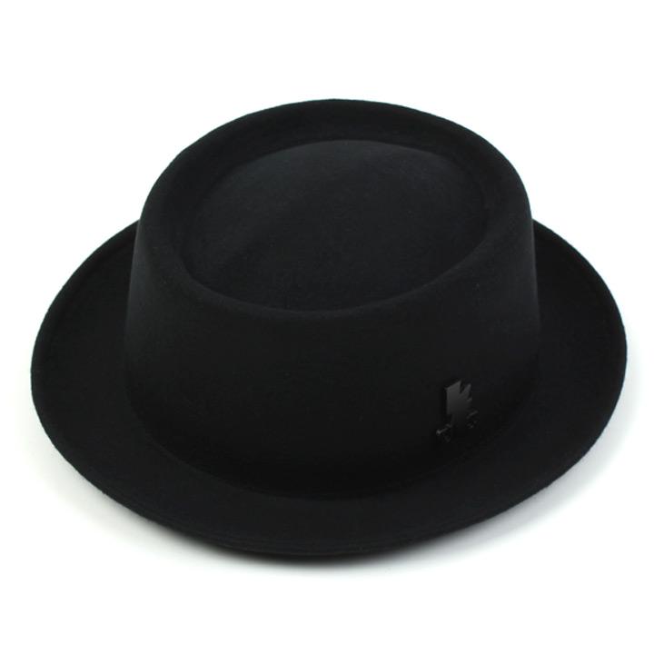 Very Short Wool Black Fedora