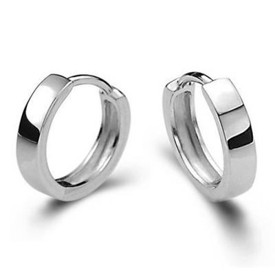 Unisex Cool Smooth Round Hoop Juvelyriniai Huggie Auskarai