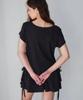 Loginaenloji Half Frill Dotted T-Shirt Black