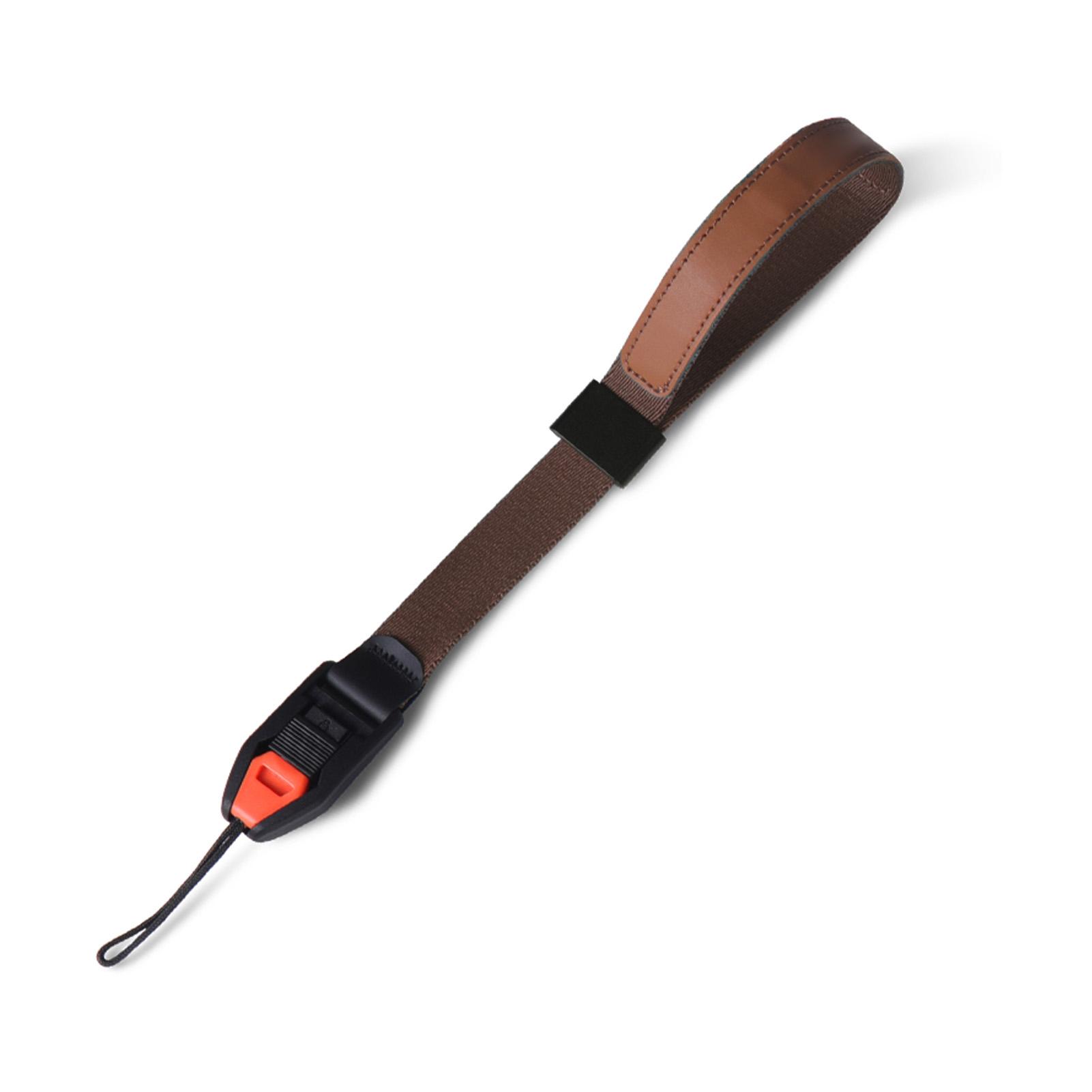 

Camera Wrist Strap Adjustable Magnetic Quick Release with Safety Connector for Most Cameras коричневый